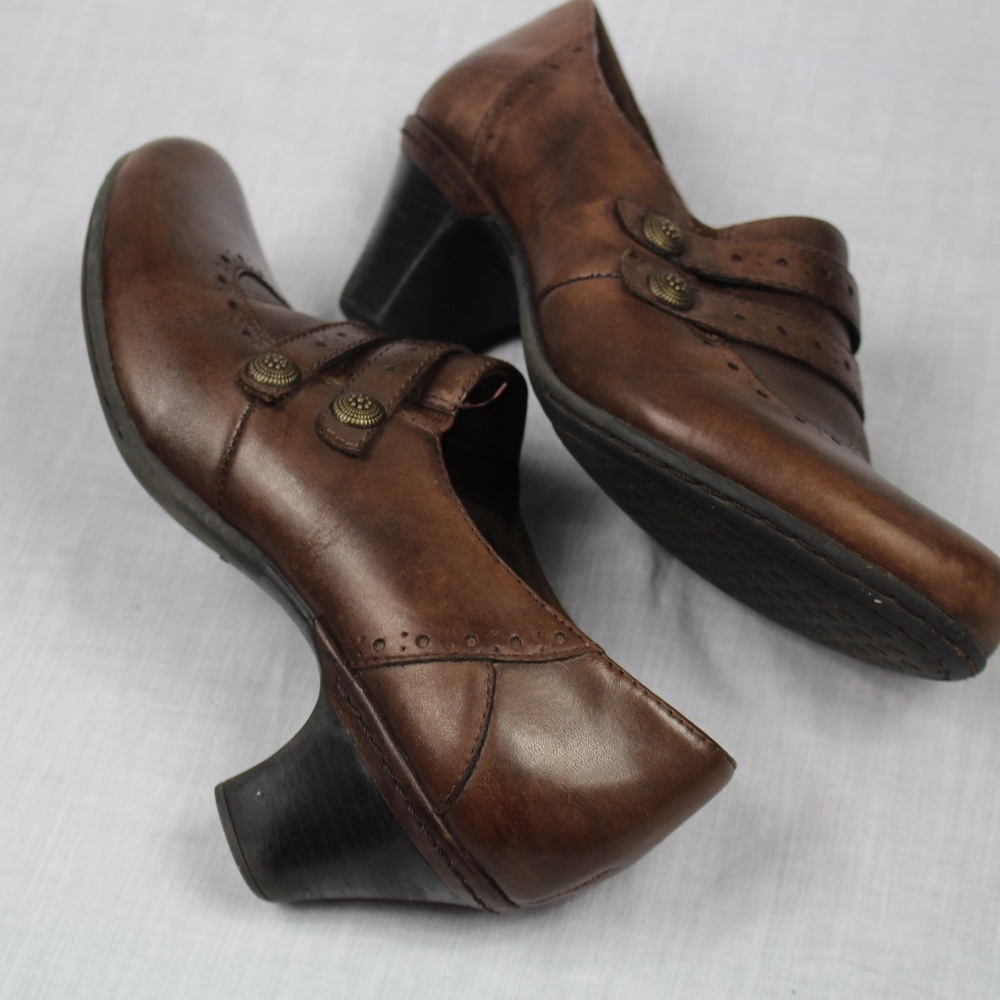 Cob Hill by New Balance Brown Leather Mules